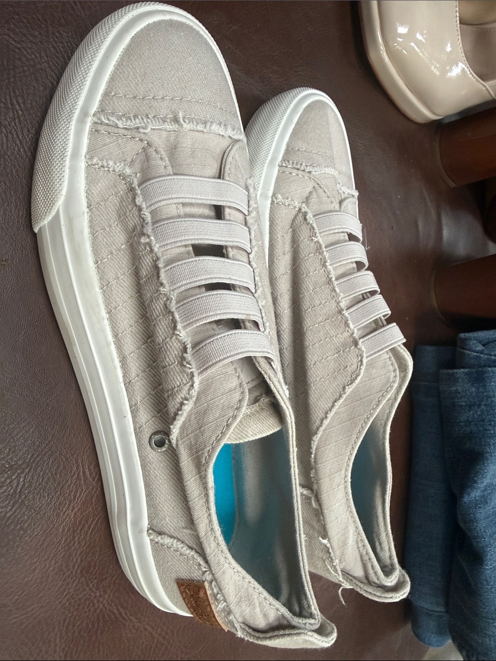 Blow Fish Casual Slip-On Canvas Sneakers in Light Taupe